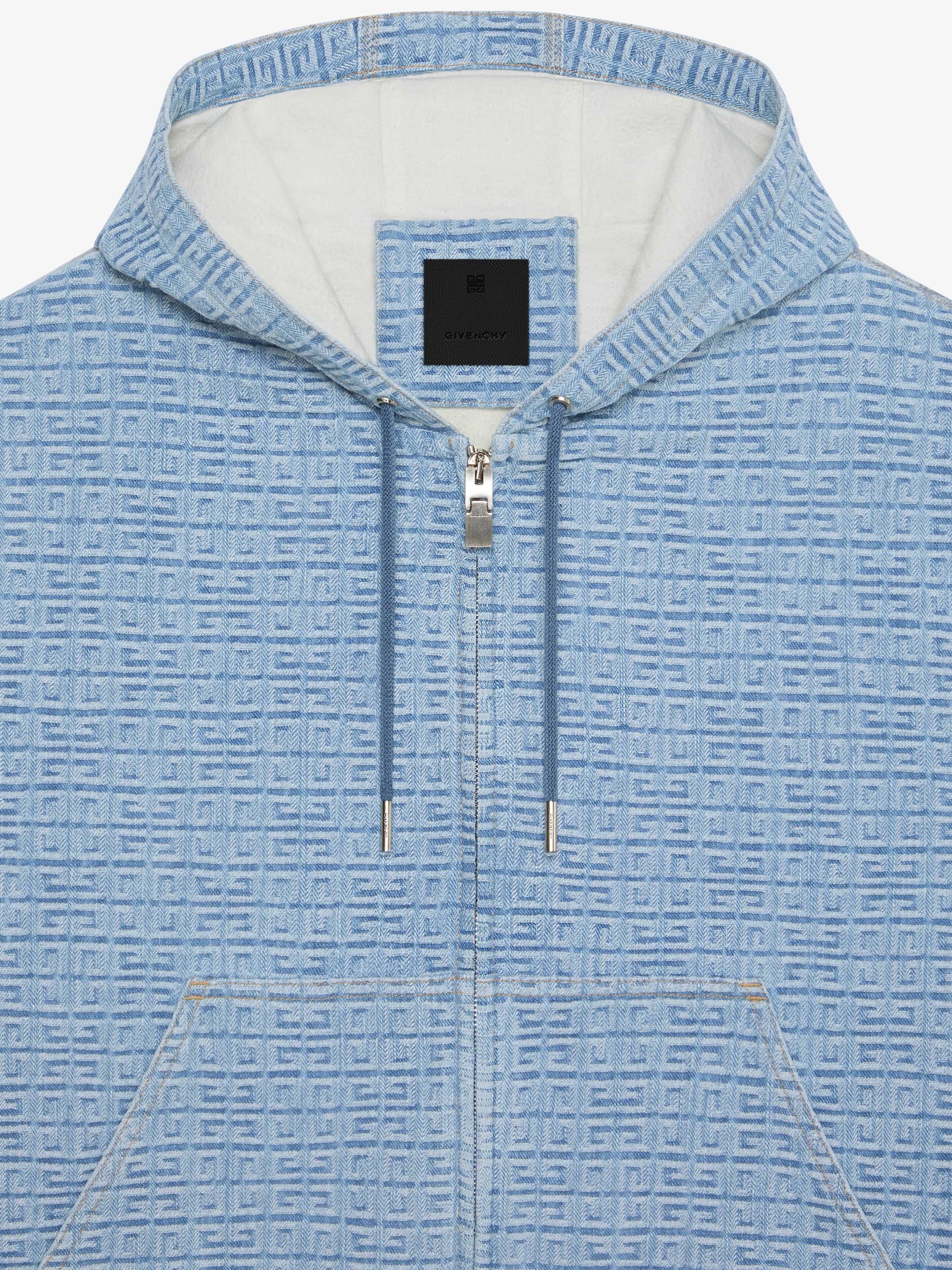HOODIE IN 4G DENIM - 5