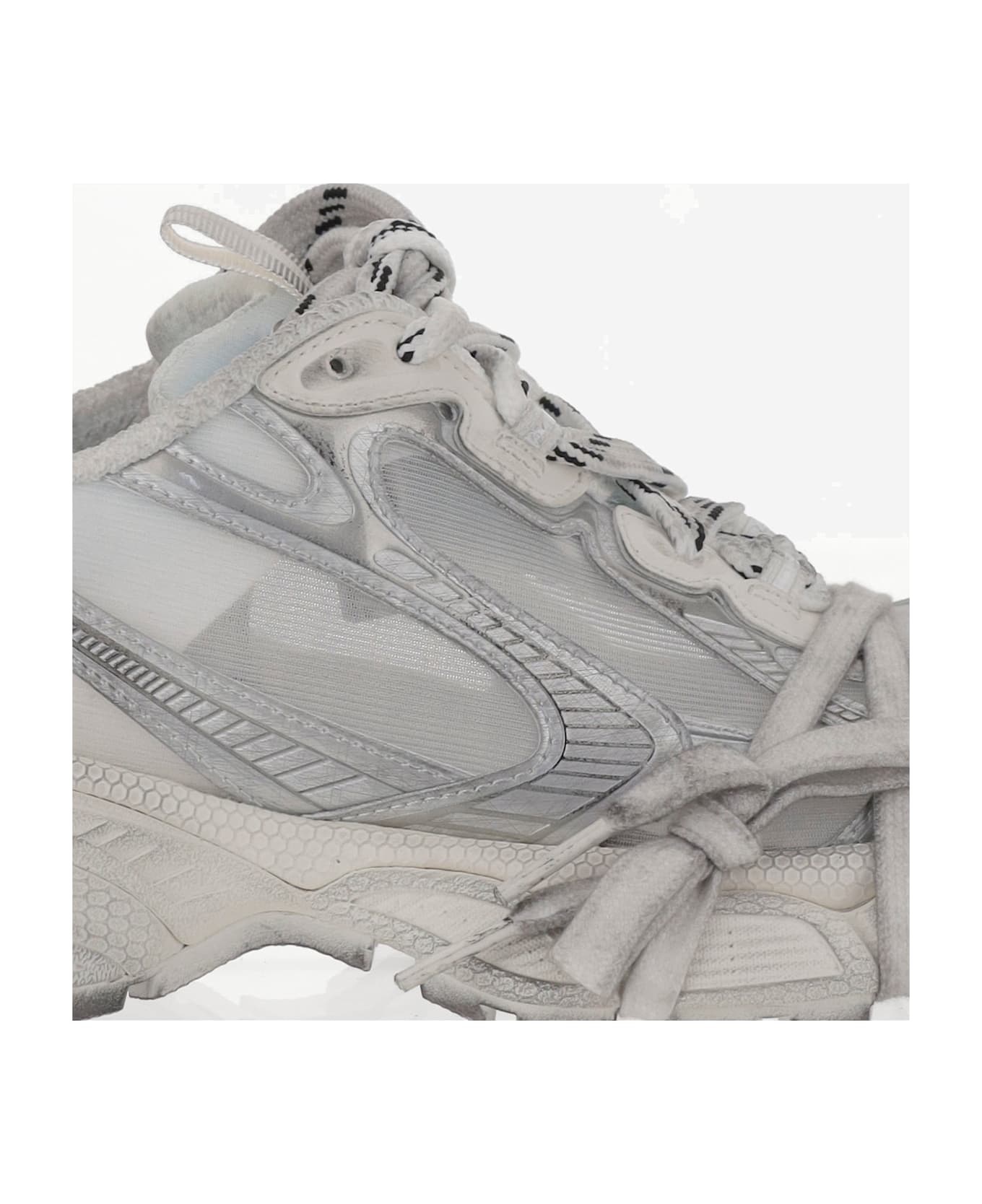 Multicolor Synthetic Leather And Mesh 3xl Summer Mesh Sneakers - 5