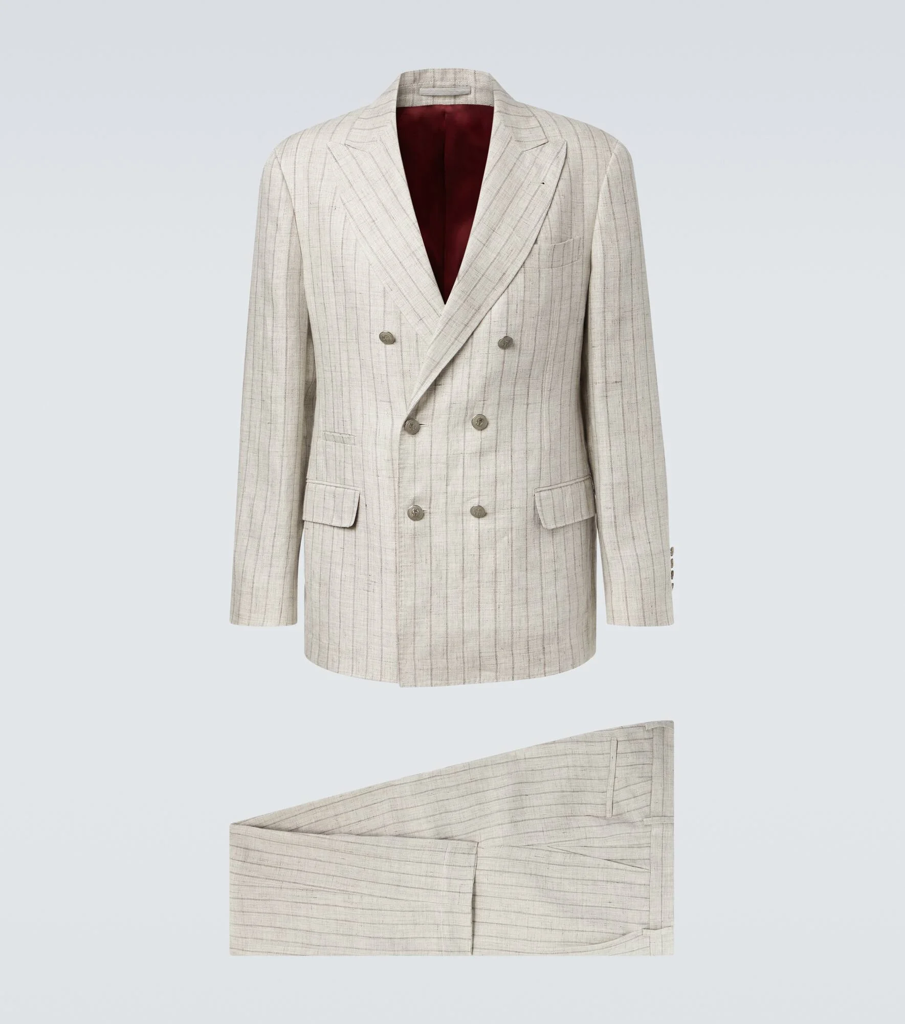 Pinstripe linen suit - 1