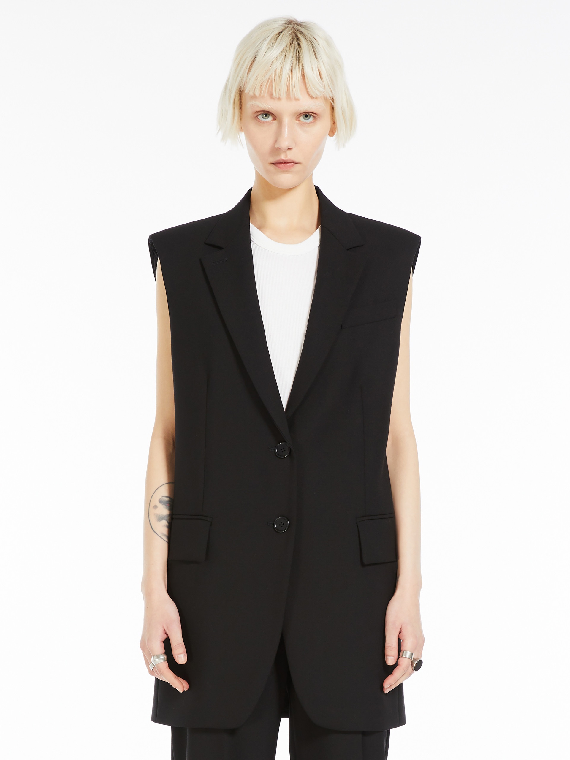 PARANA Sleeveless wool blazer - 3