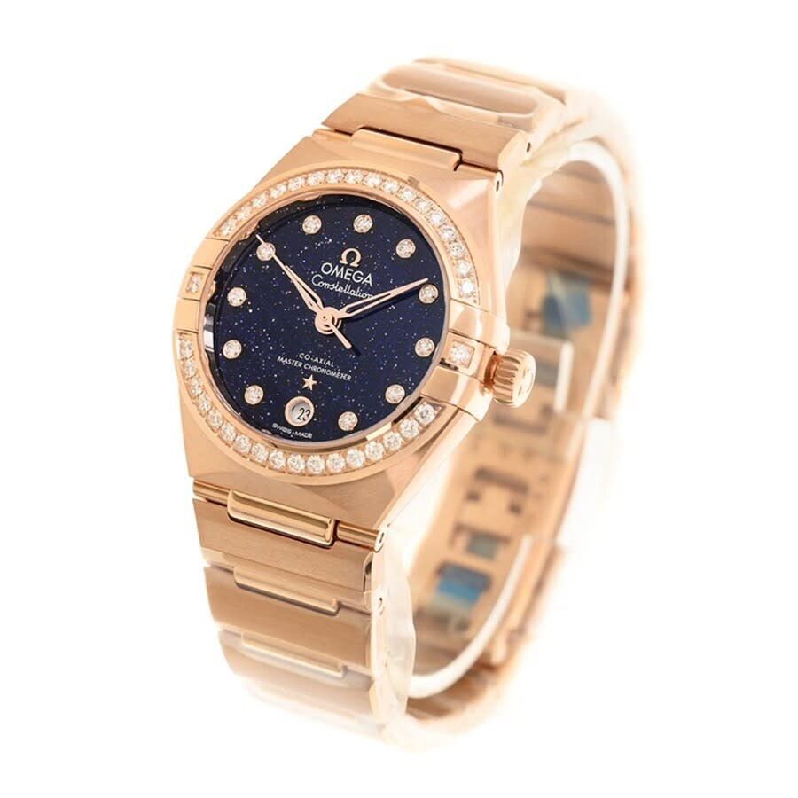 Omega Constellation Automatic Chronometer Diamond Blue Dial Ladies Watch 131.55.29.20.53.003 - 4