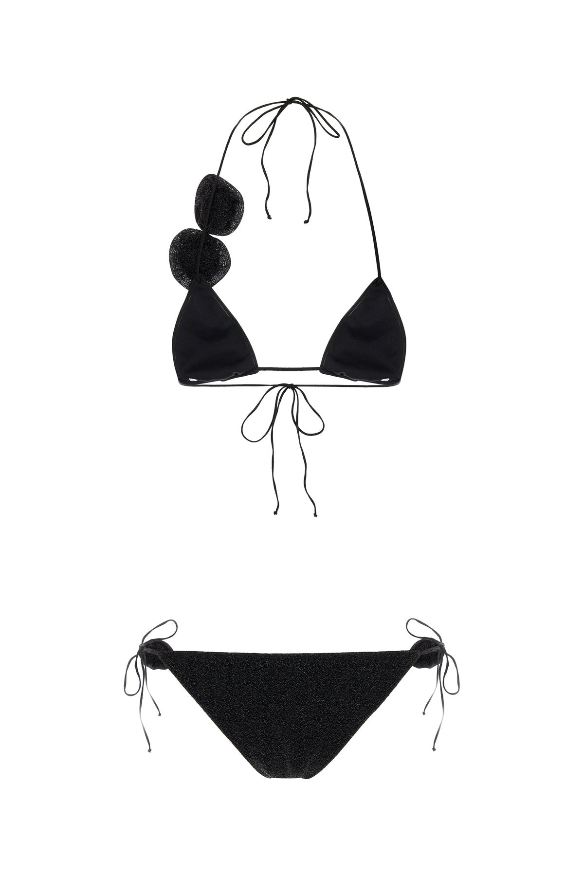 Black nylon blend bikini - 2
