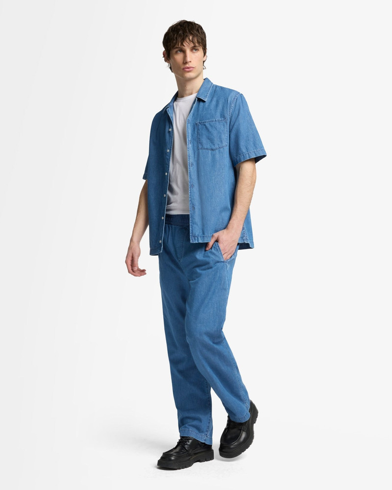 Leisure Denim Camp Shirt in Seabrook 7