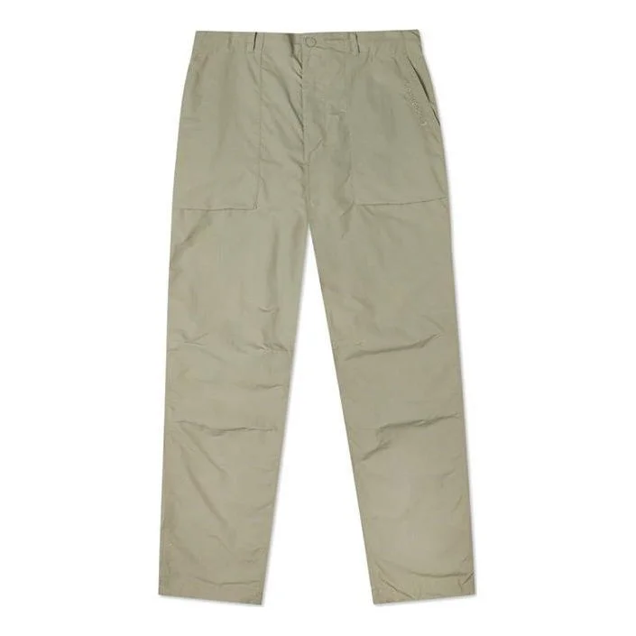 Men's Converse Solid Color Woven Straight-Leg Casual Pants/Trousers light grey Green 10021100-A04 - 1