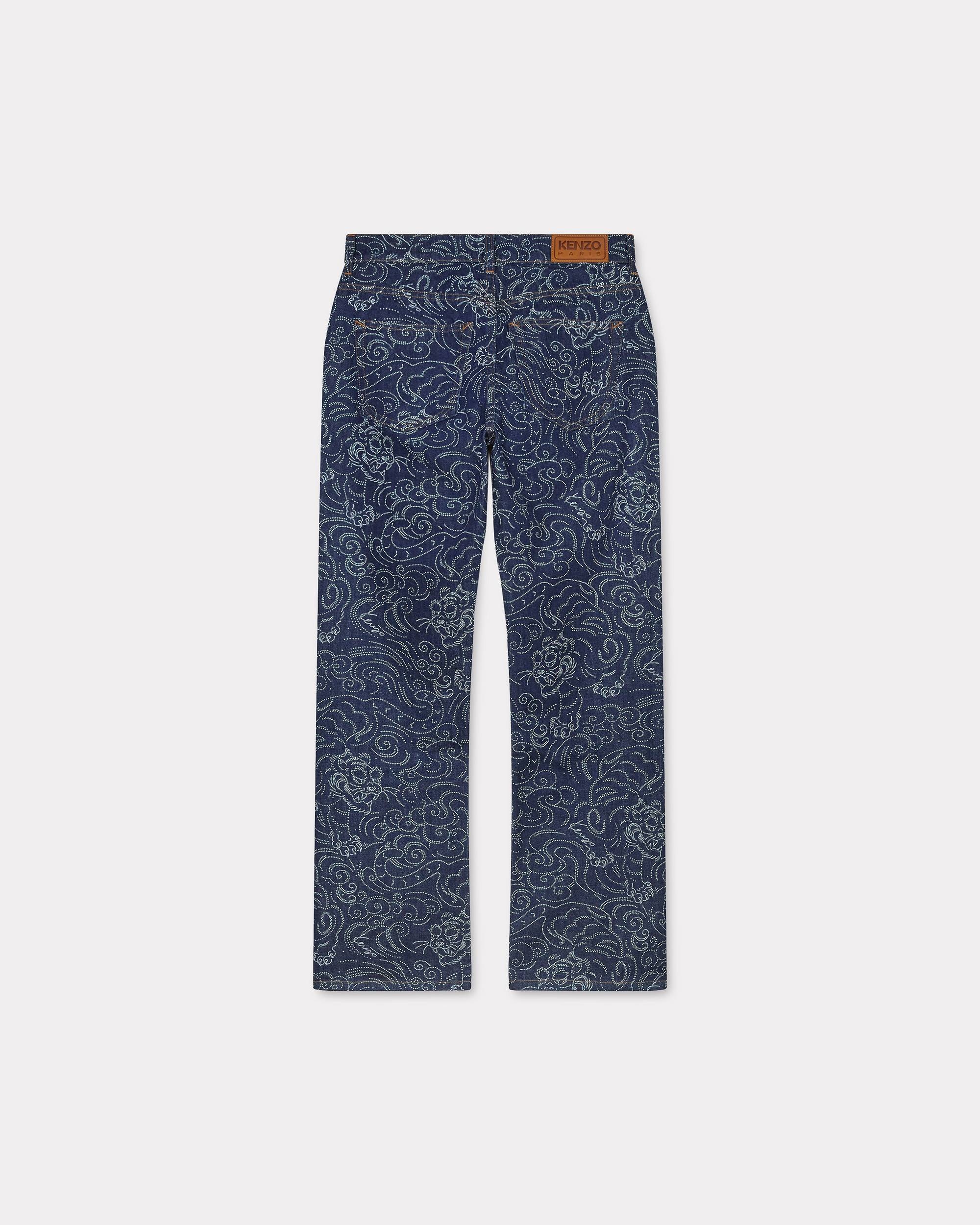 'KENZO Star Tiger' BARA cropped jeans in japanese denim - 2