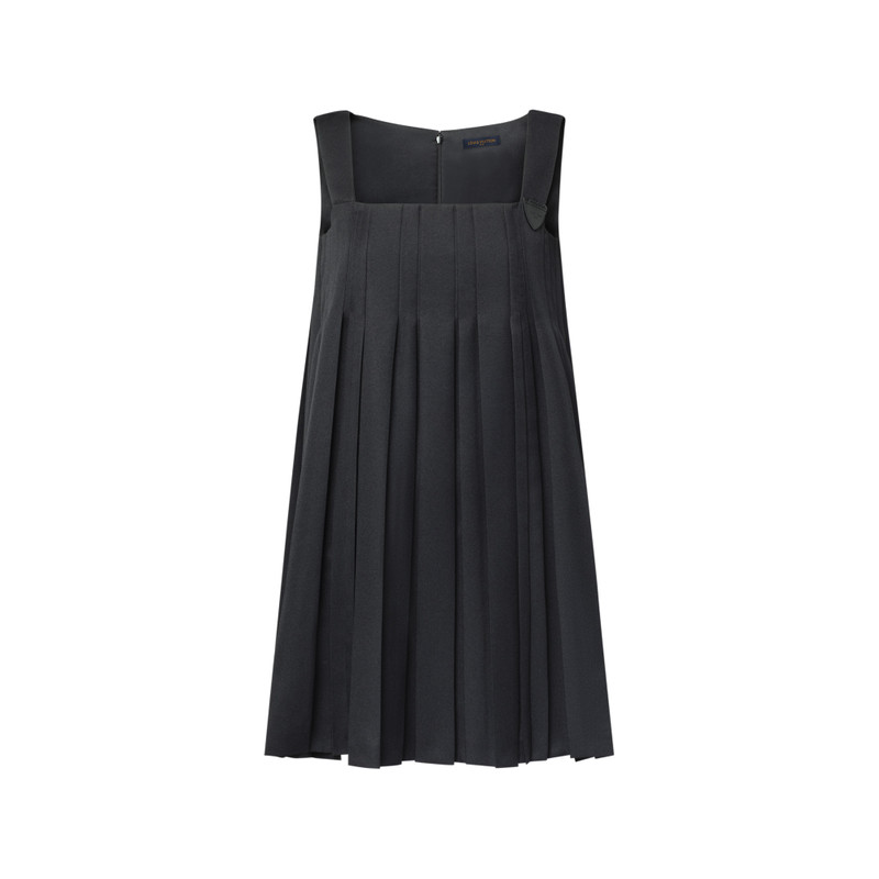 Pleated Square Neck Babydoll Dress 1