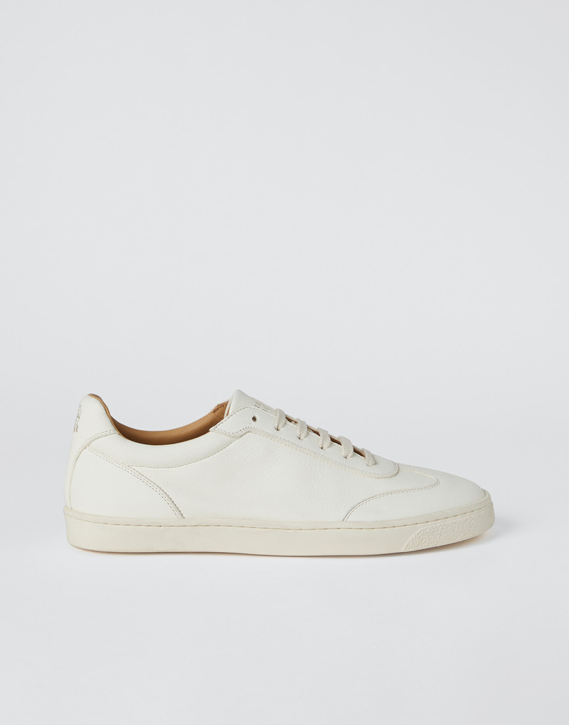 Deerskin unlined sneakers with natural rubber sole - 1
