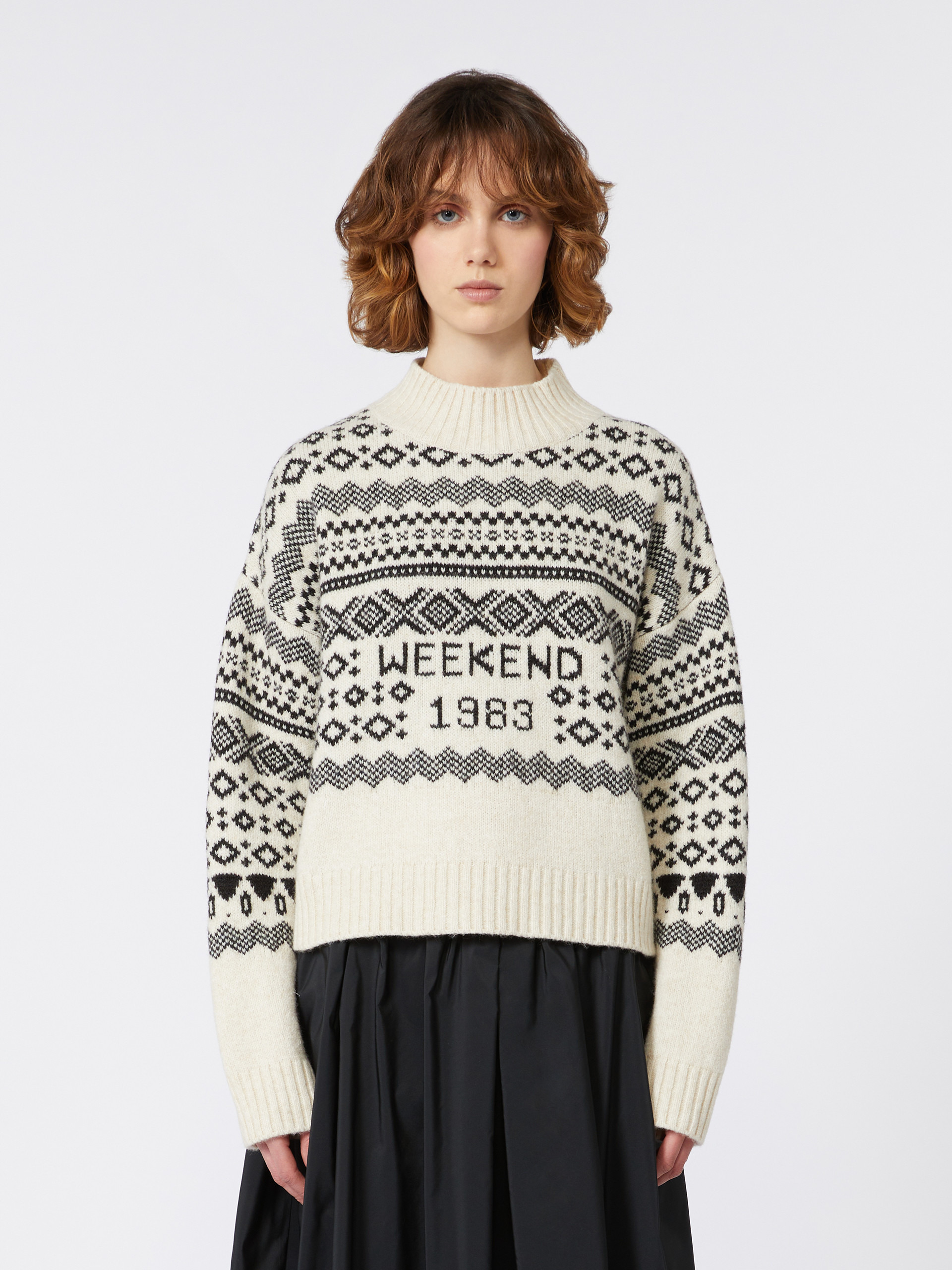 BRIOSO1234 Wool and alpaca jacquard jumper - 3