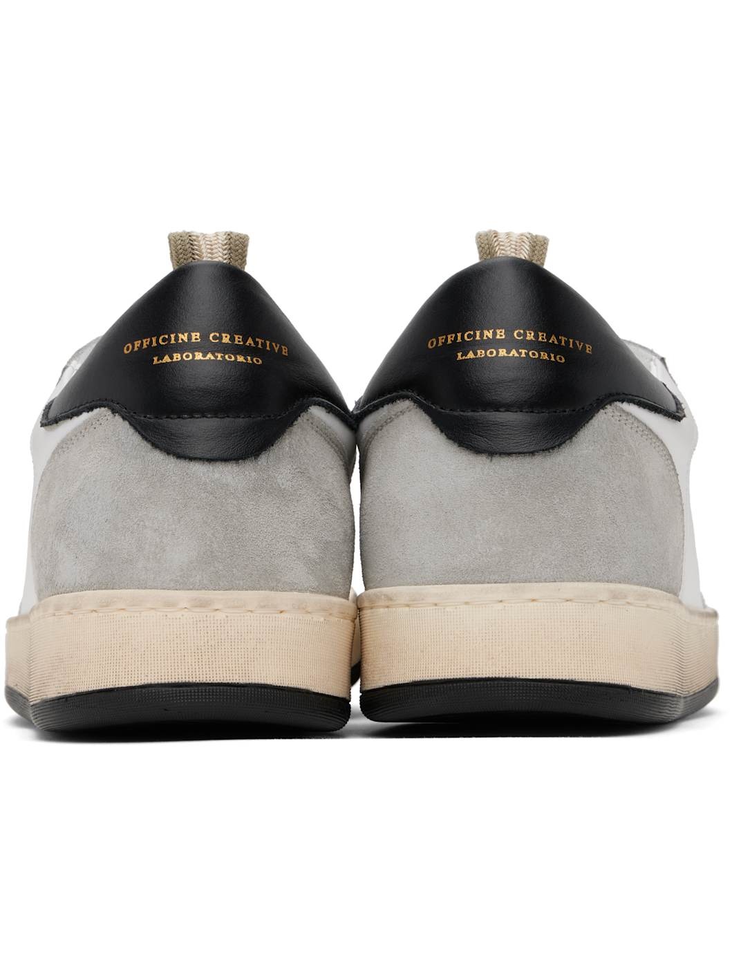 White & Gray Magic 001 Sneakers - 3