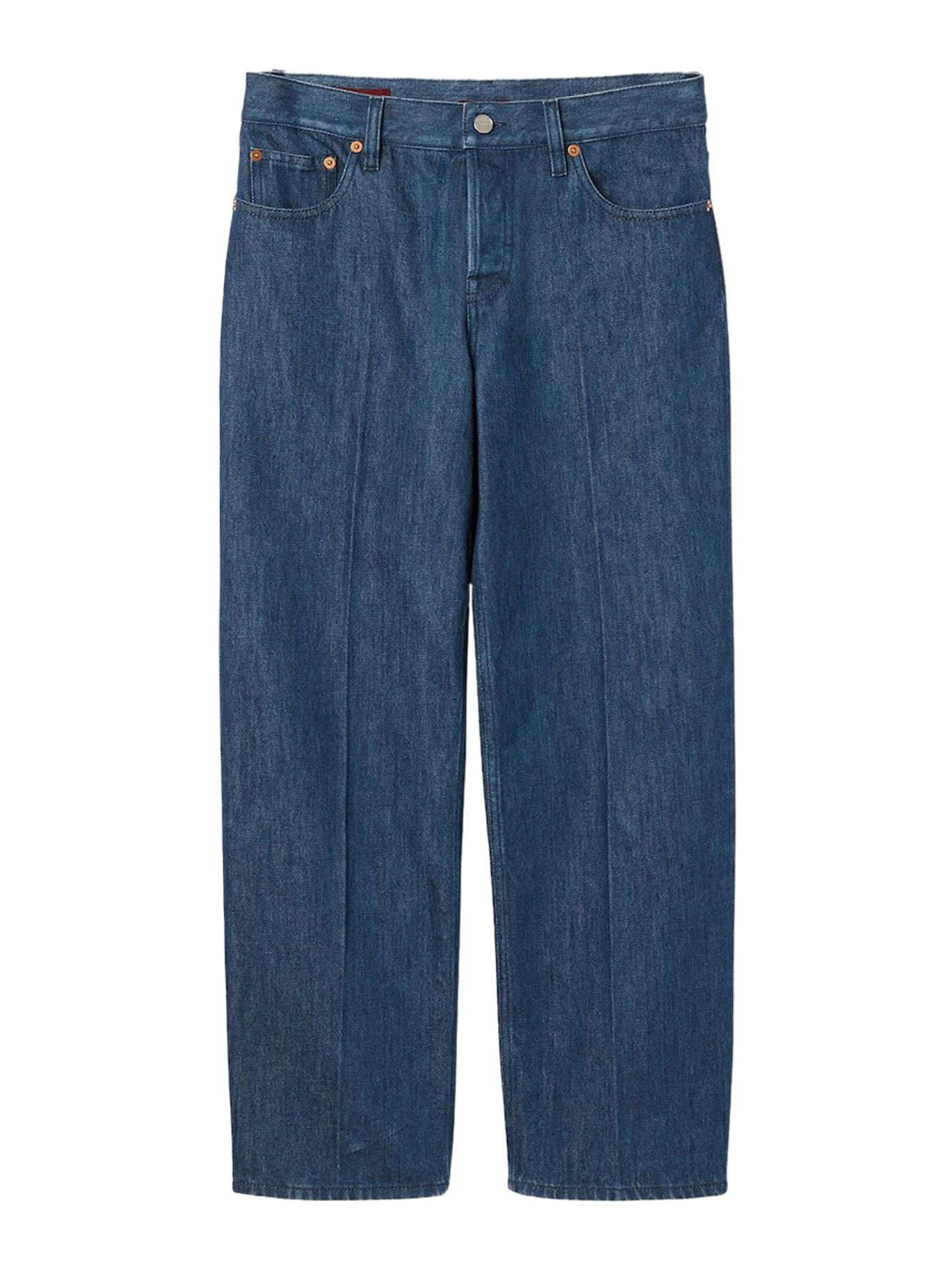 STRAIGHT FIT DENIM JEANS - 1