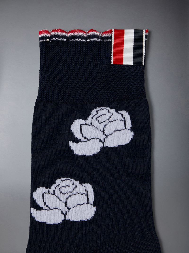 Thom Browne Cotton Rose Ankle Socks outlook