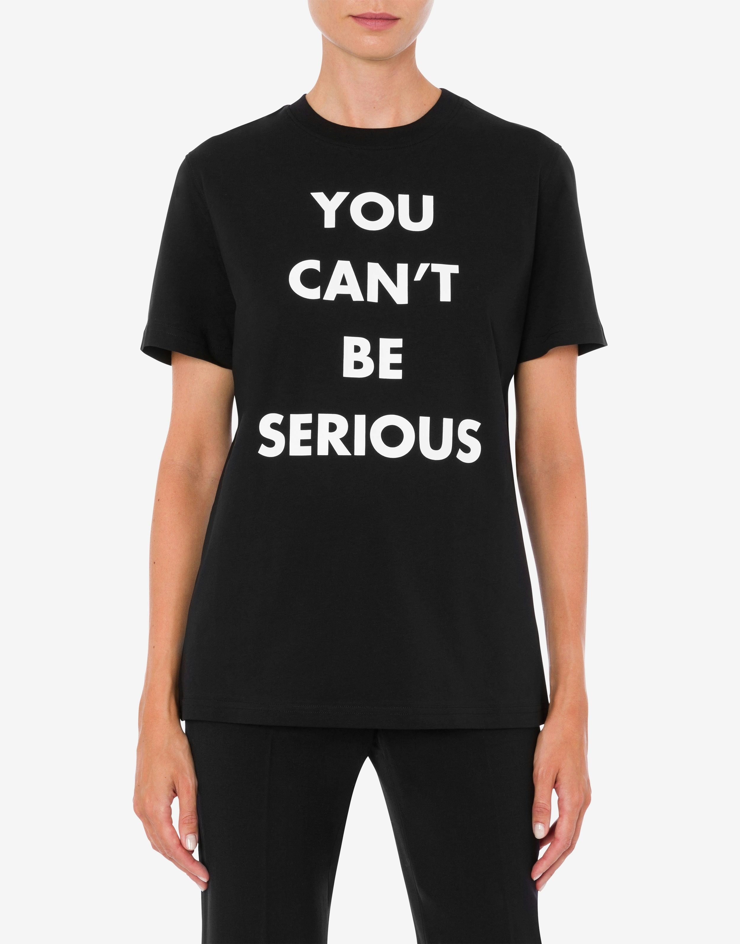 ORGANIC JERSEY T-SHIRT YOU CAN'T BE SERIOUS - 2
