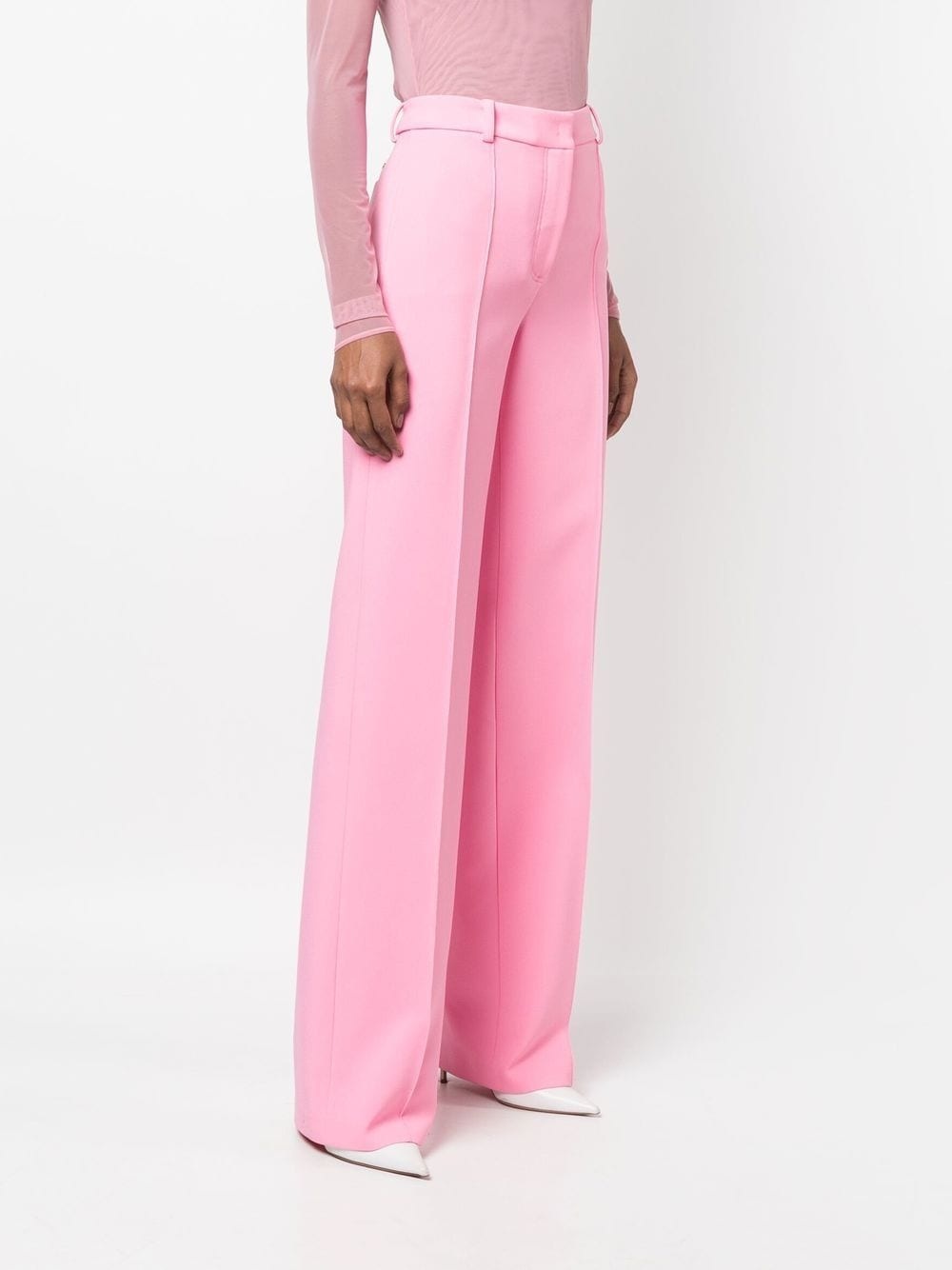 straight high-waist trousers - 3