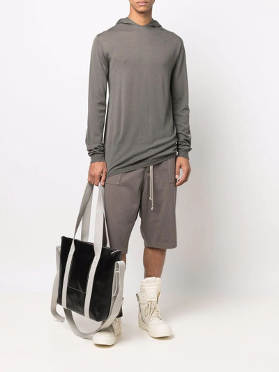 Rick Owens long-sleeve hoodie outlook