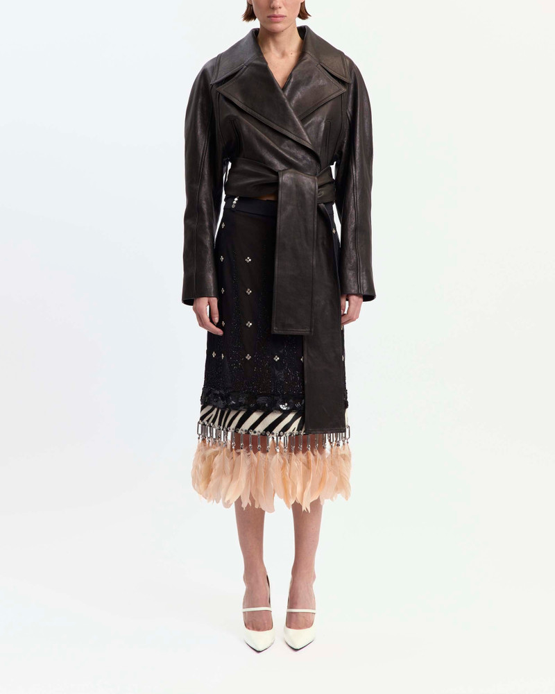 16ARLINGTON AMALIA MIDI SKIRT IN EMBROIDERED TULLE outlook