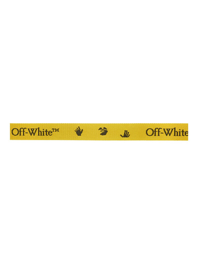 Off-White Yellow & Black Mini Industrial New Logo Belt outlook