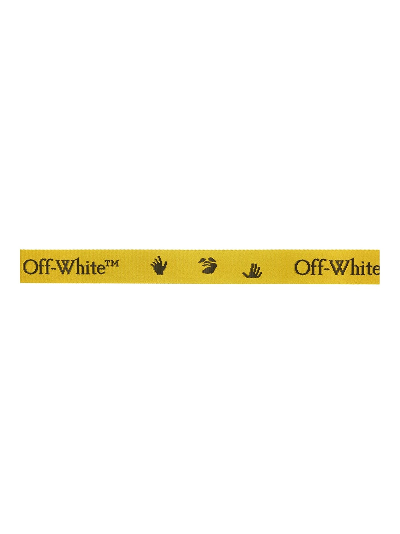 Off-White Yellow & Black Mini Industrial New Logo Belt outlook