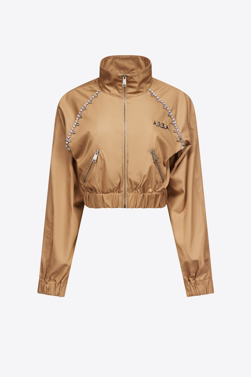 CRYSTAL TRIM TRACK JACKET - 1