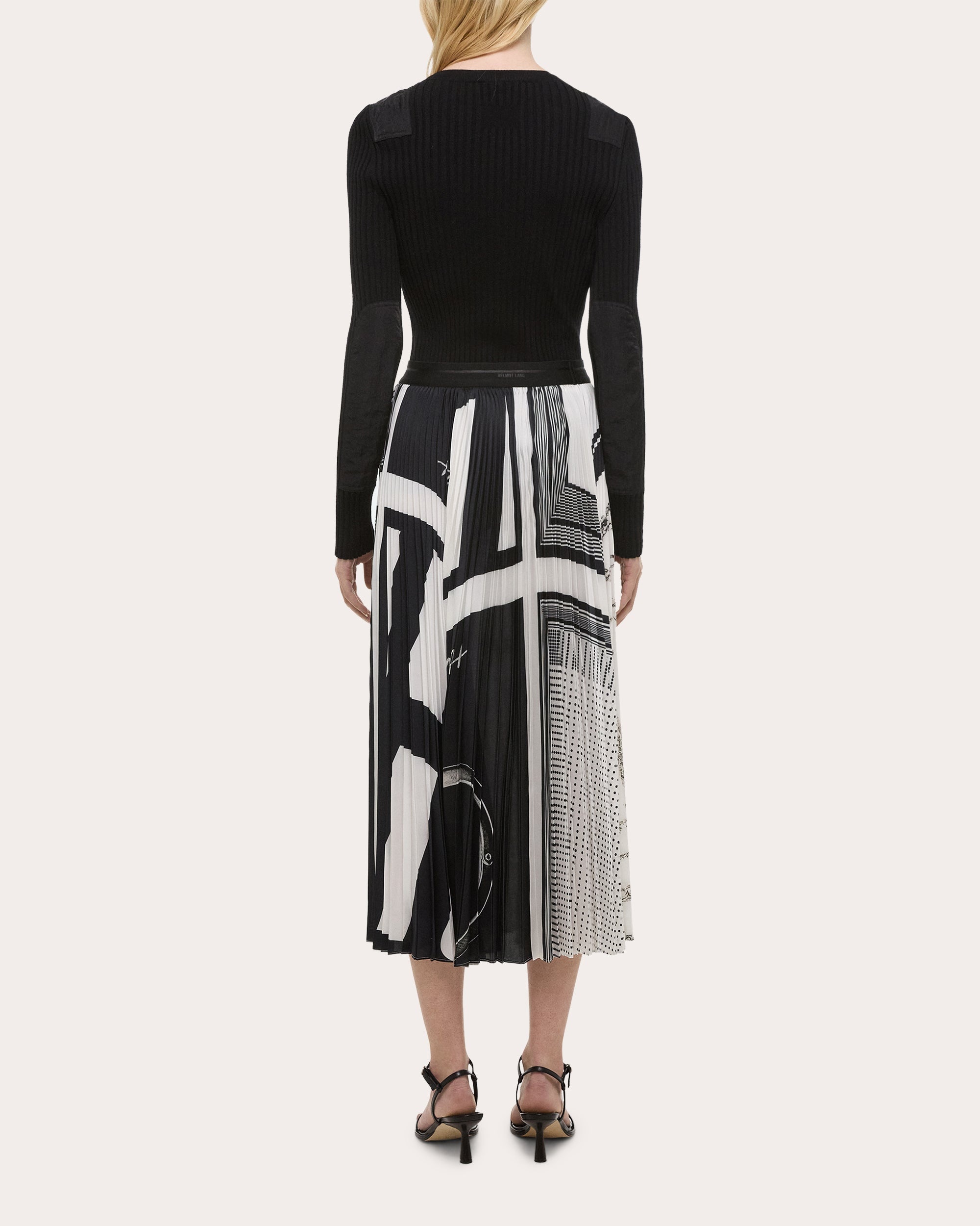 Pleated Printed Midi Skirt - 2