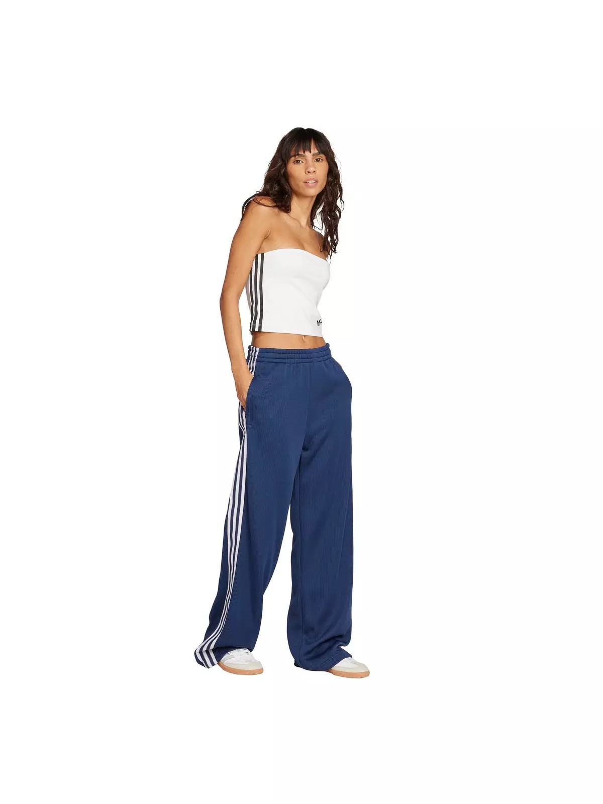 Originals Women's Adicolor Firebird Knit Track Tracksuit Bottoms -Navy/White - 5
