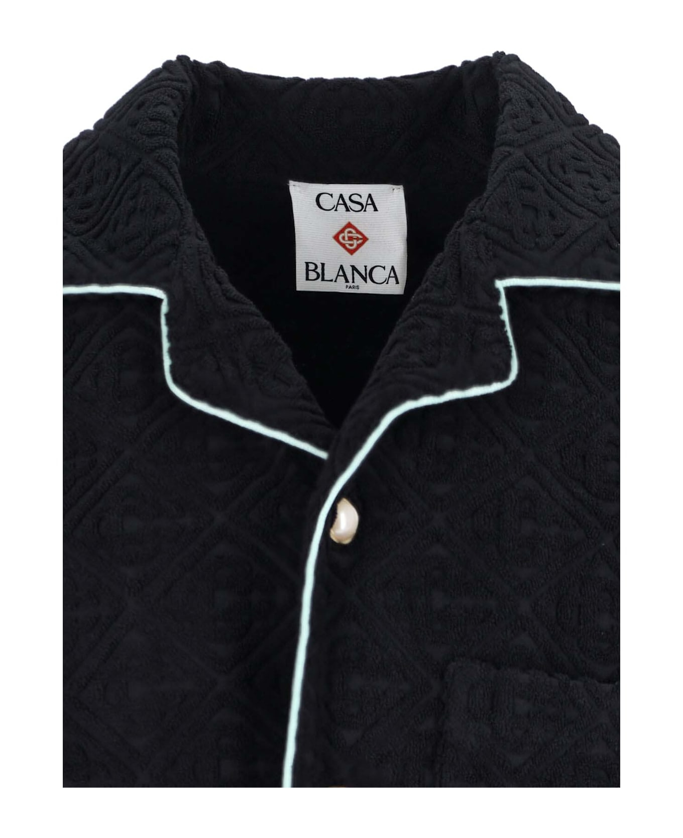 'monogram Jacquard Towelling' Shirt - 4