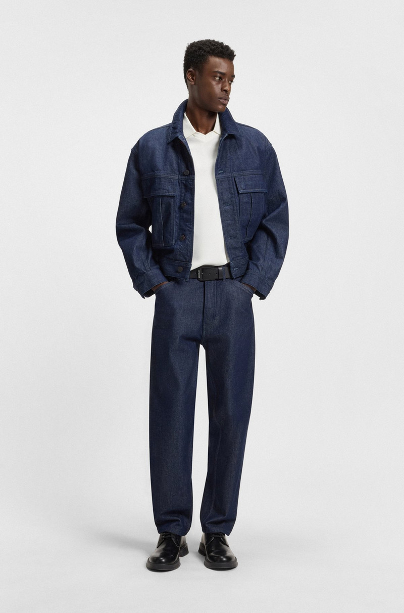 HUGO RELAXED-FIT POLO SHIRT IN MERCERIZED STRETCH-COTTON PIQUÉ outlook