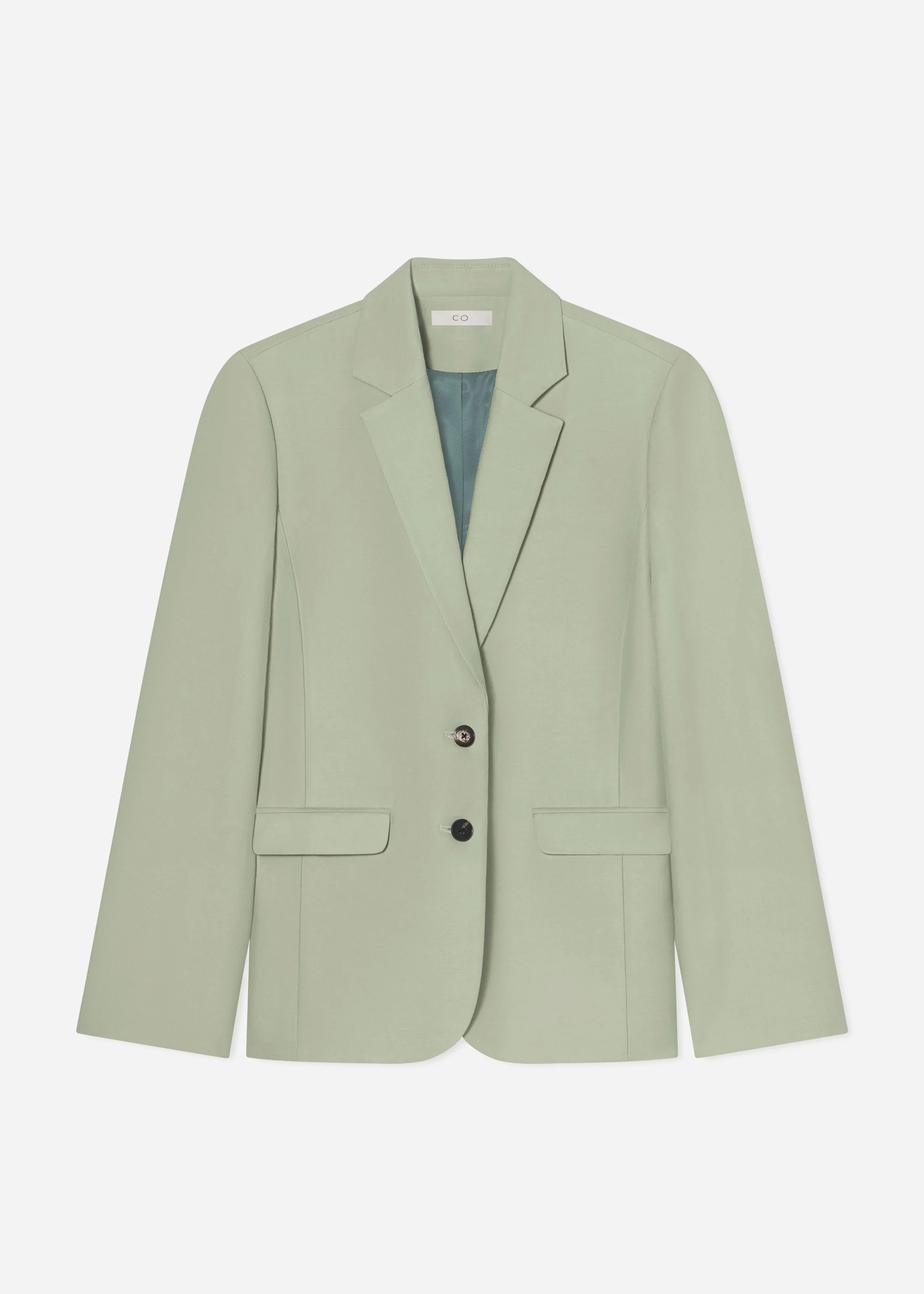Structured Single-Breasted Blazer - 1