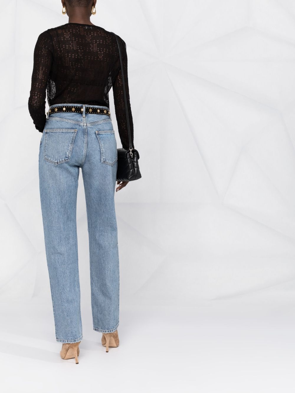 open-knit semi-sheer top - 4