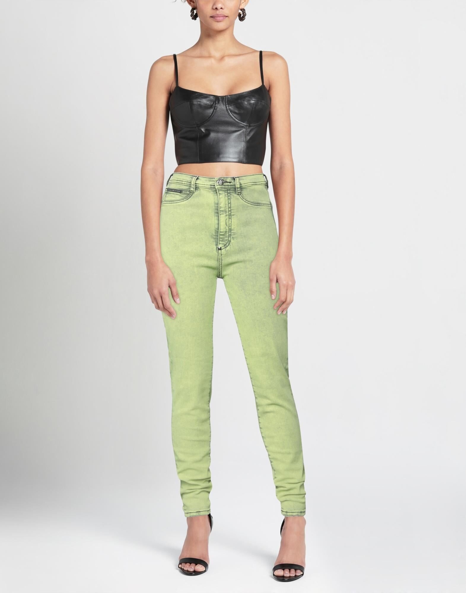 Acid green Women's Denim Pants - 2