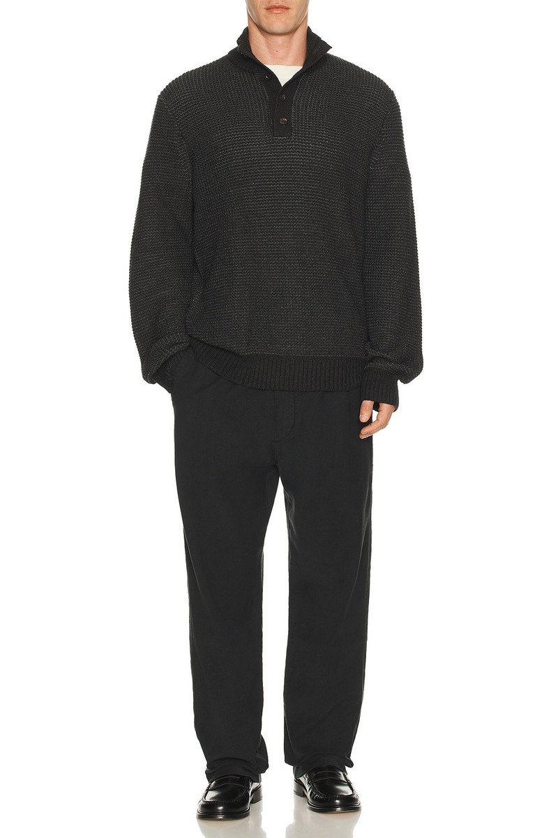 FAHERTY Quarter Button Sweater outlook