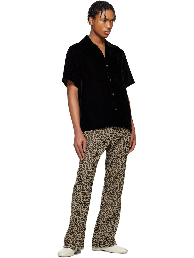 NEEDLES Black Italian Collar Shirt outlook