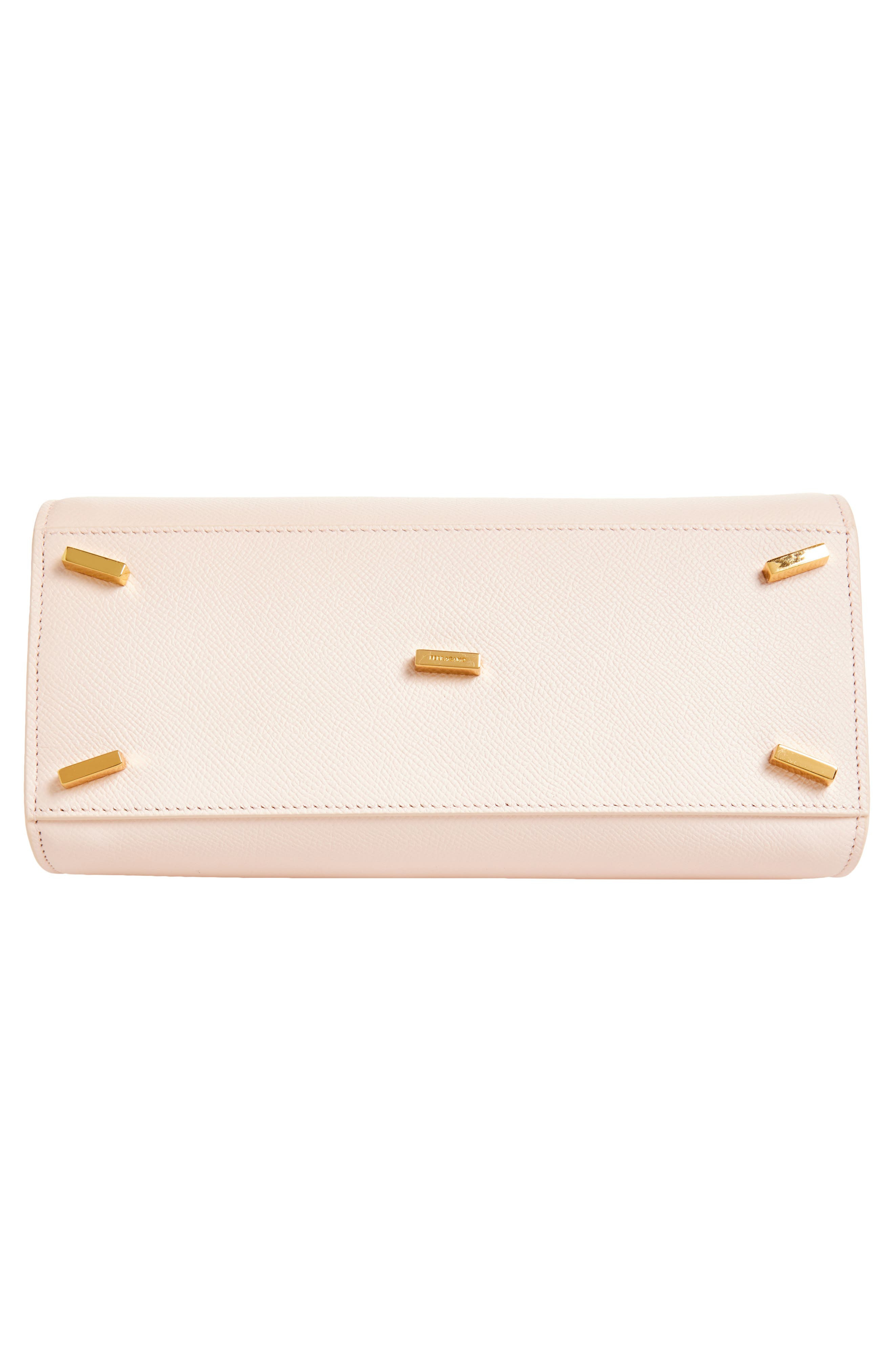 FERRAGAMO Small Studio Box Leather Top Handle Bag in Ballet at Nordstrom - 6