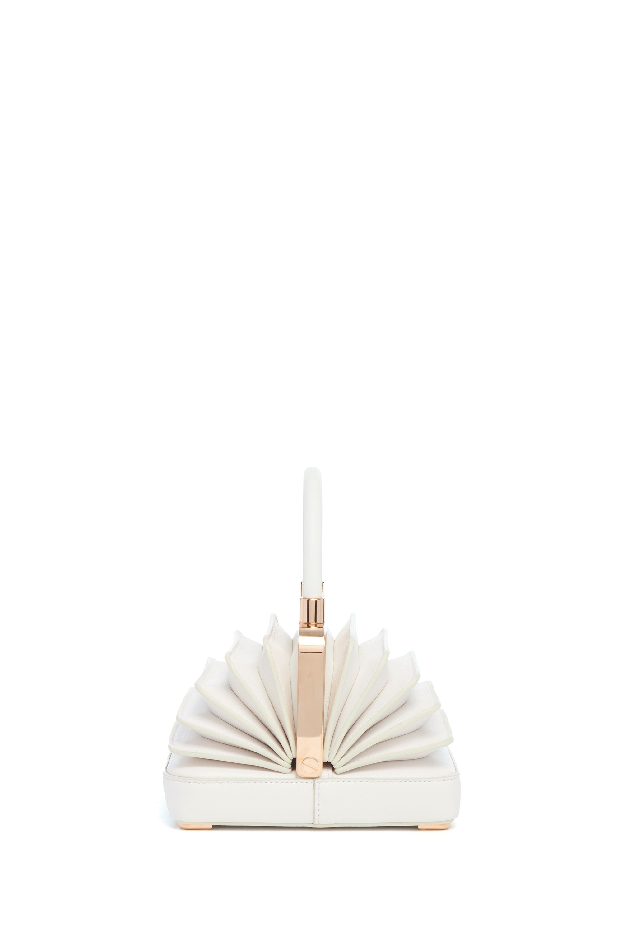 Small Diana Bag in Ivory Nappa Leather - 3