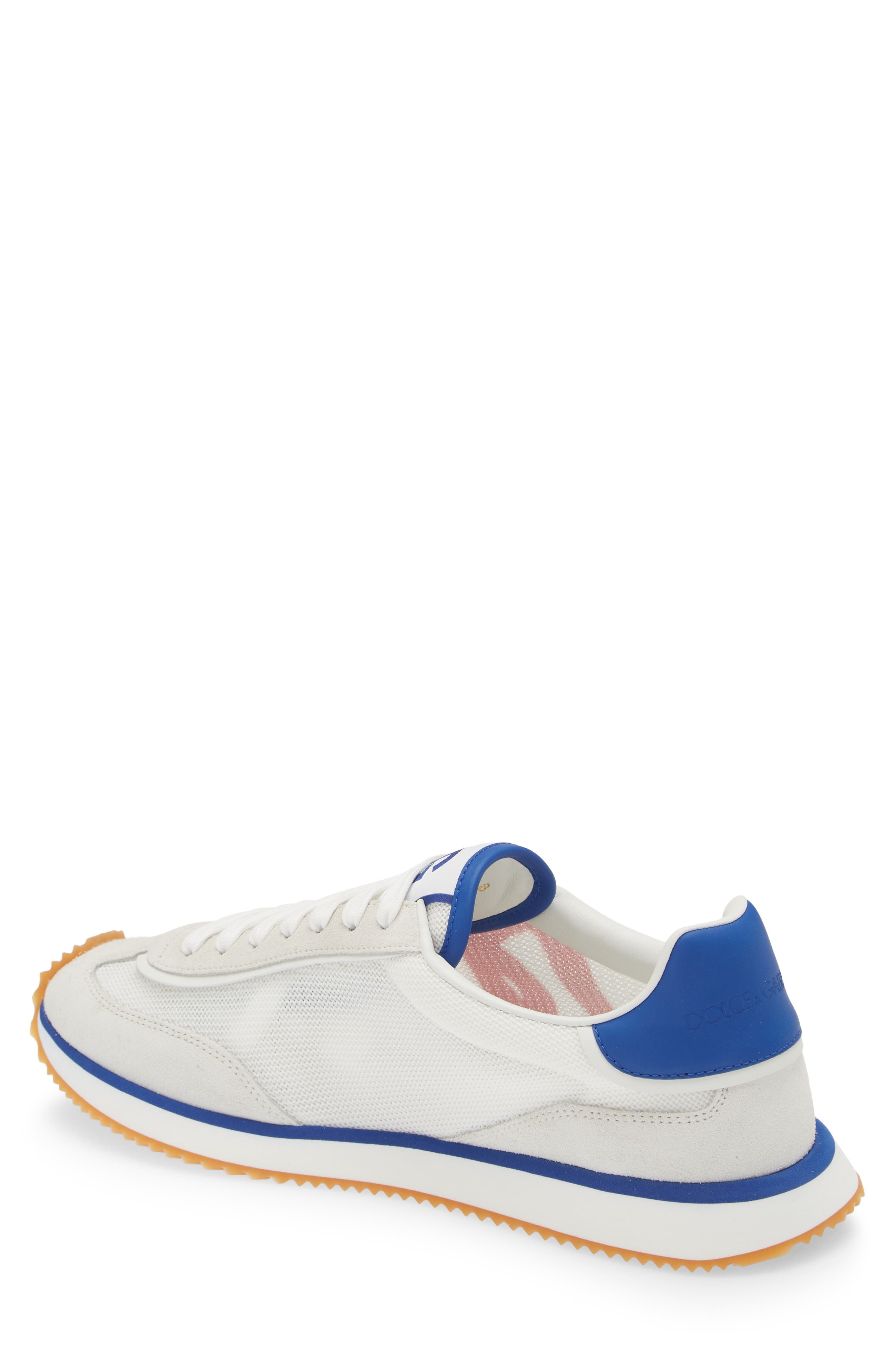 Dolce&Gabbana DG Cushion Sneaker in White/Electric Blue/Red at Nordstrom - 2