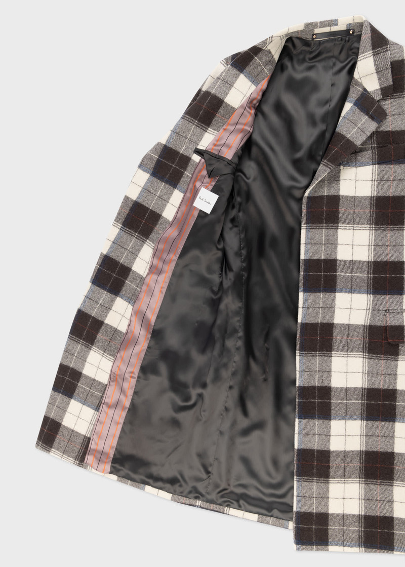 Buffalo Check Wool Overcoat 4