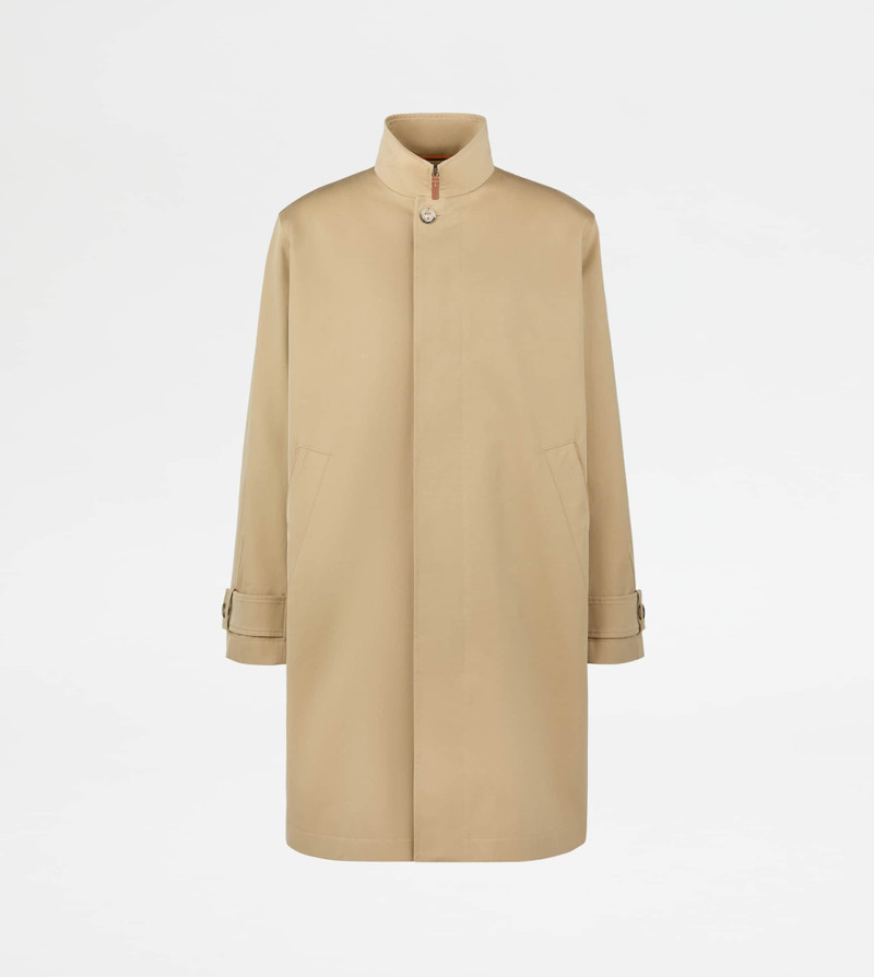 TRENCH COAT IN GABARDINE - GREY 1