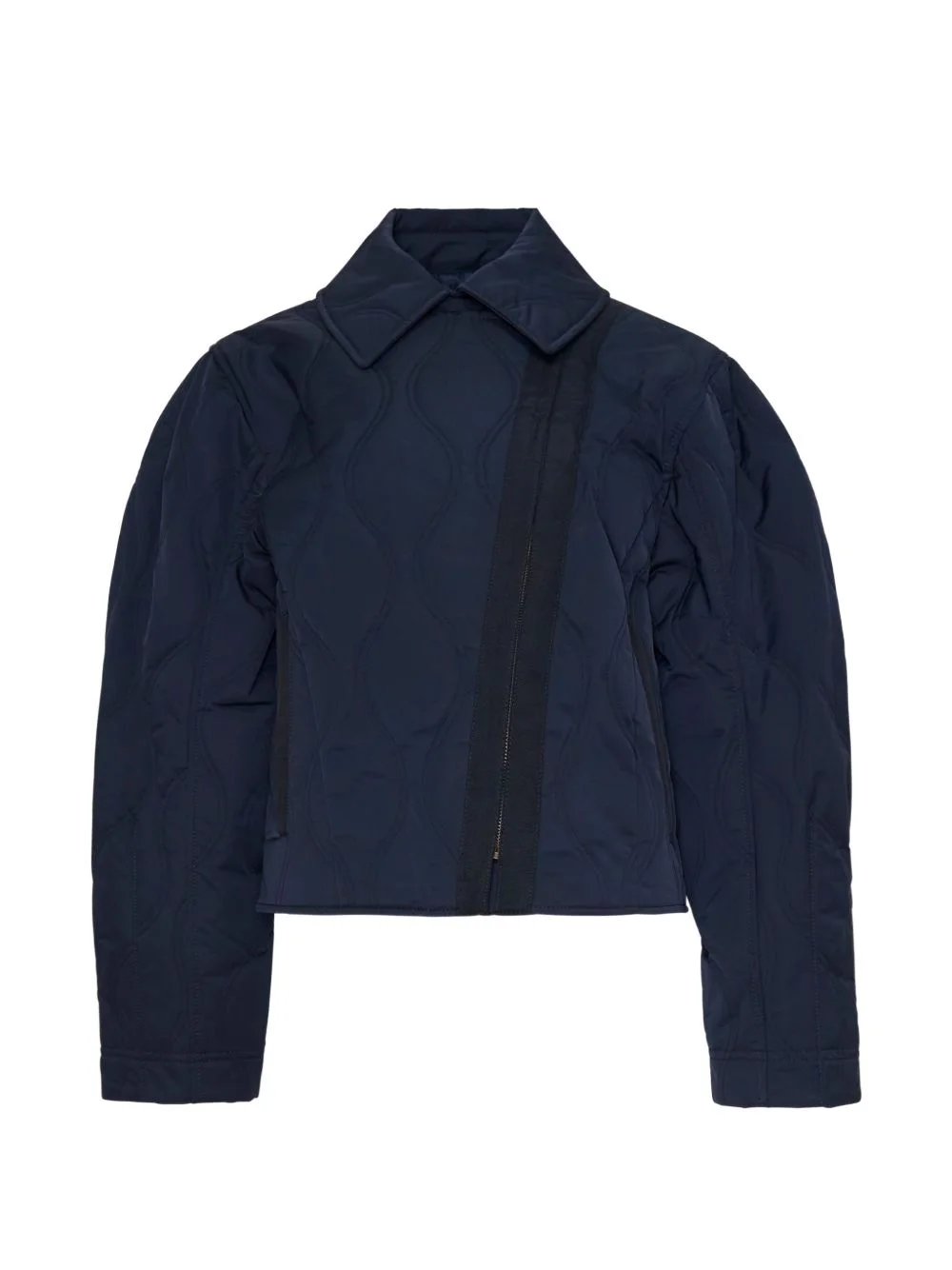 Leonie quilted asymmetric-zip jacket - 1