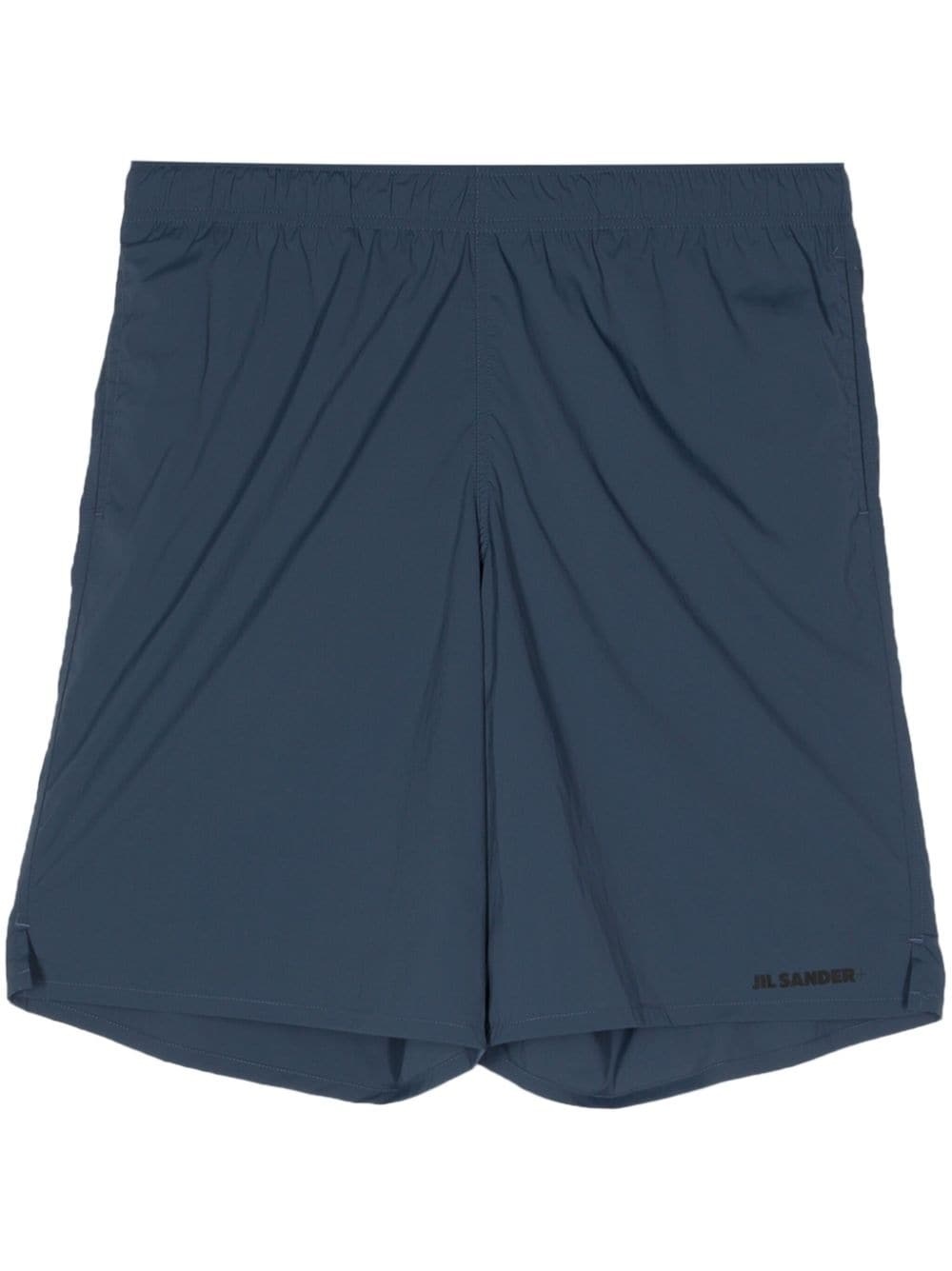 logo-print swim shorts - 1