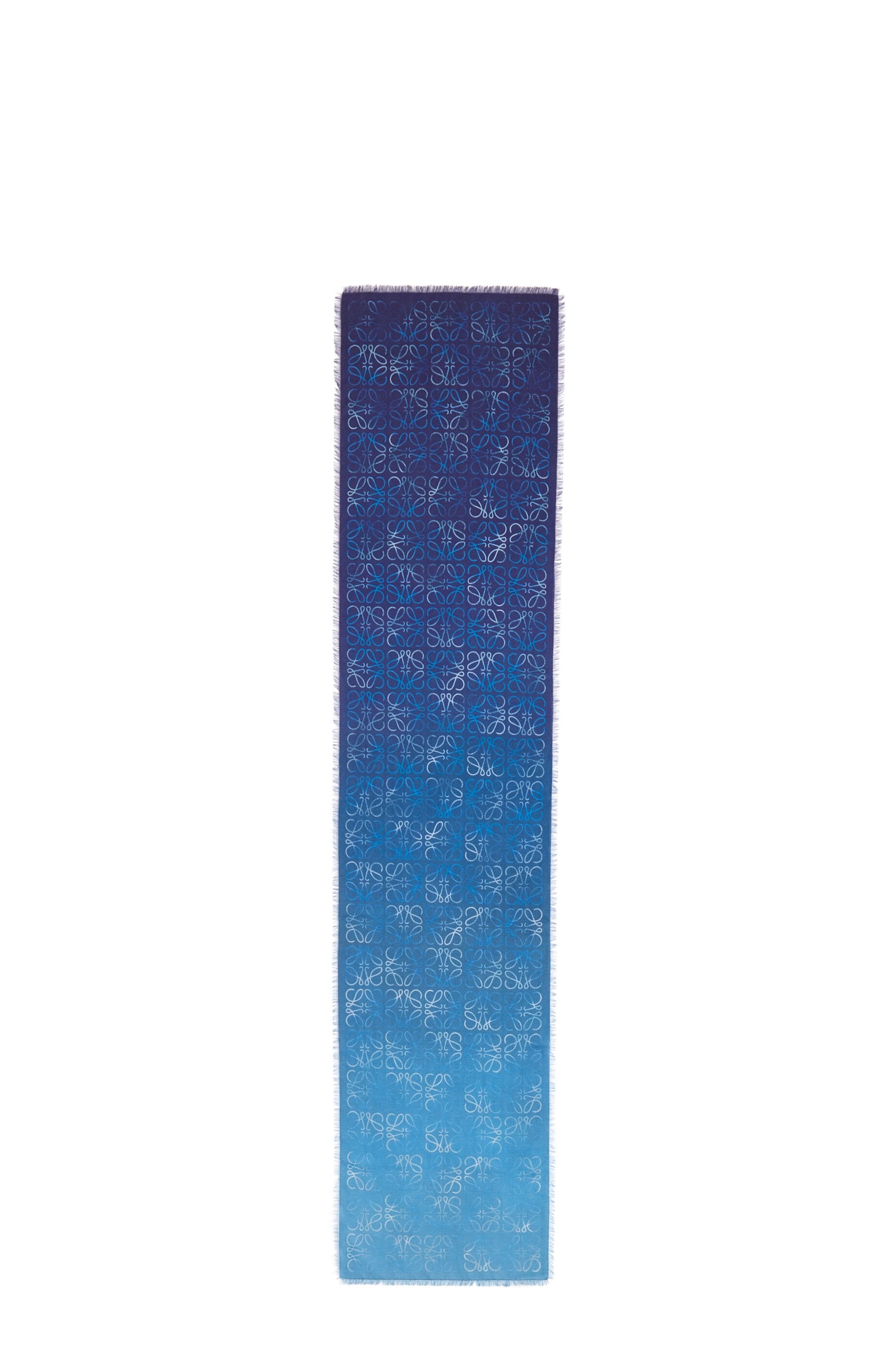 Cyanotype scarf in wool, silk and cashmere - 2