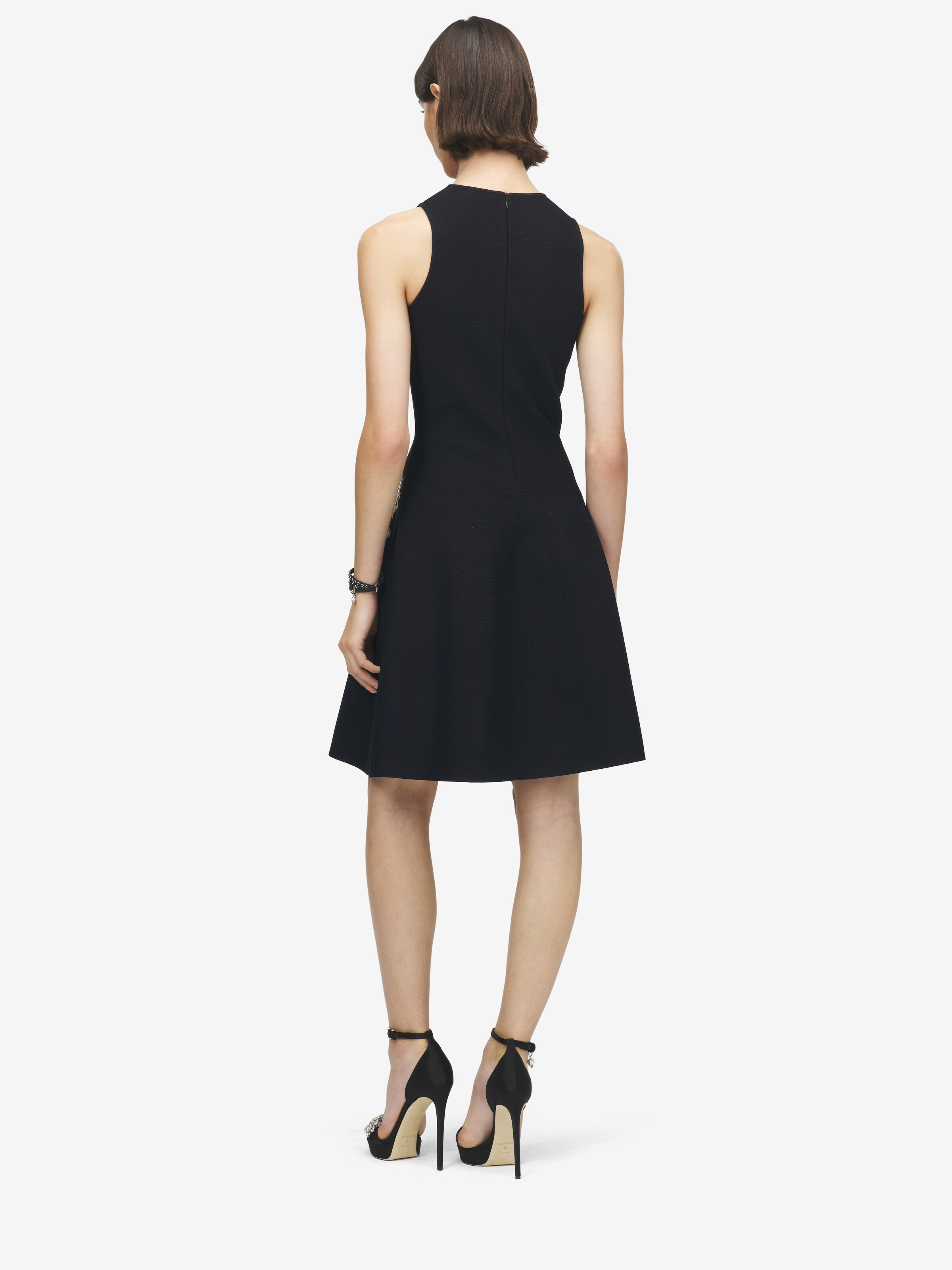 Lace Ribcage Jacquard Mini Dress - 4