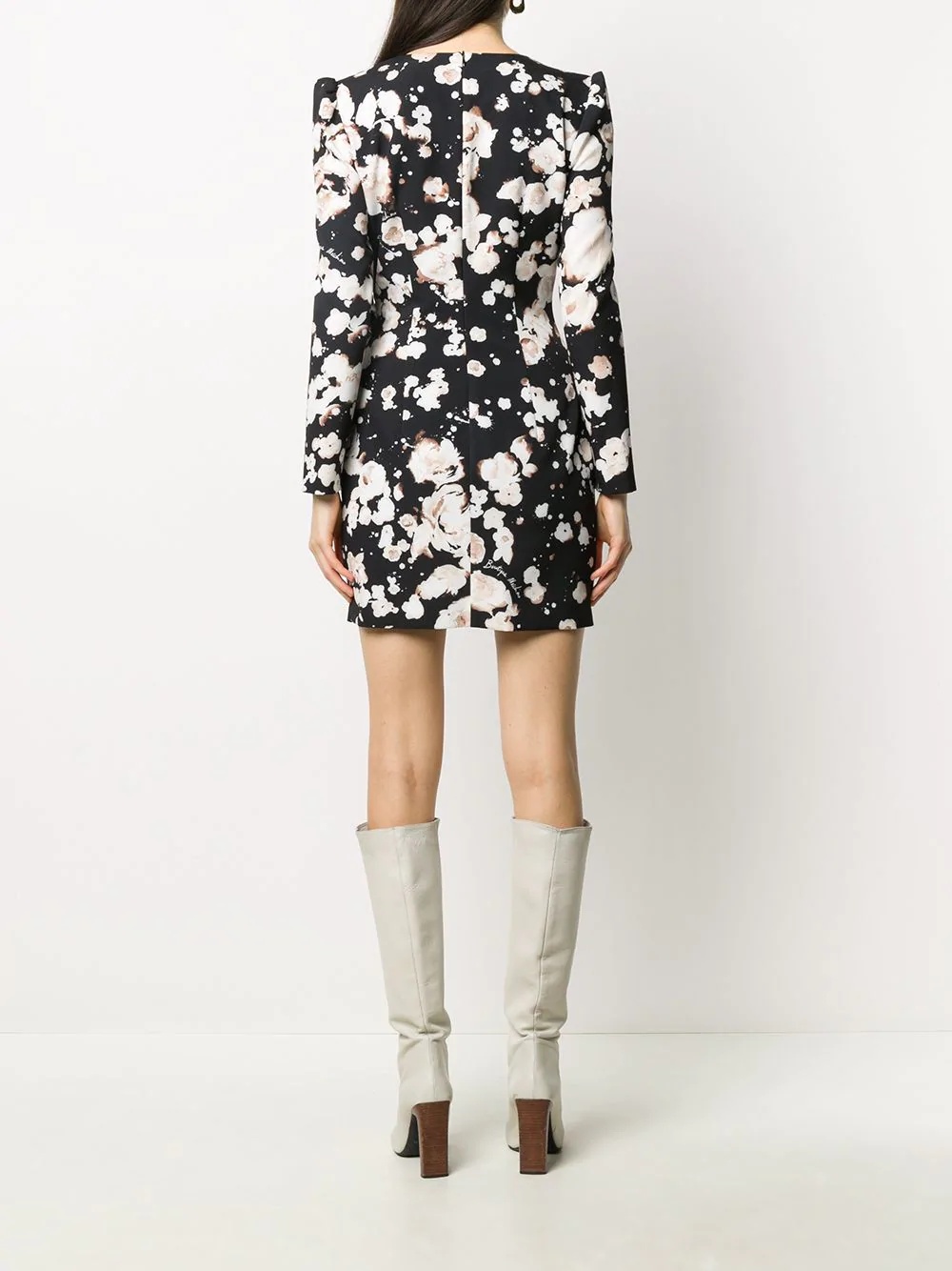 floral wrap dress - 4