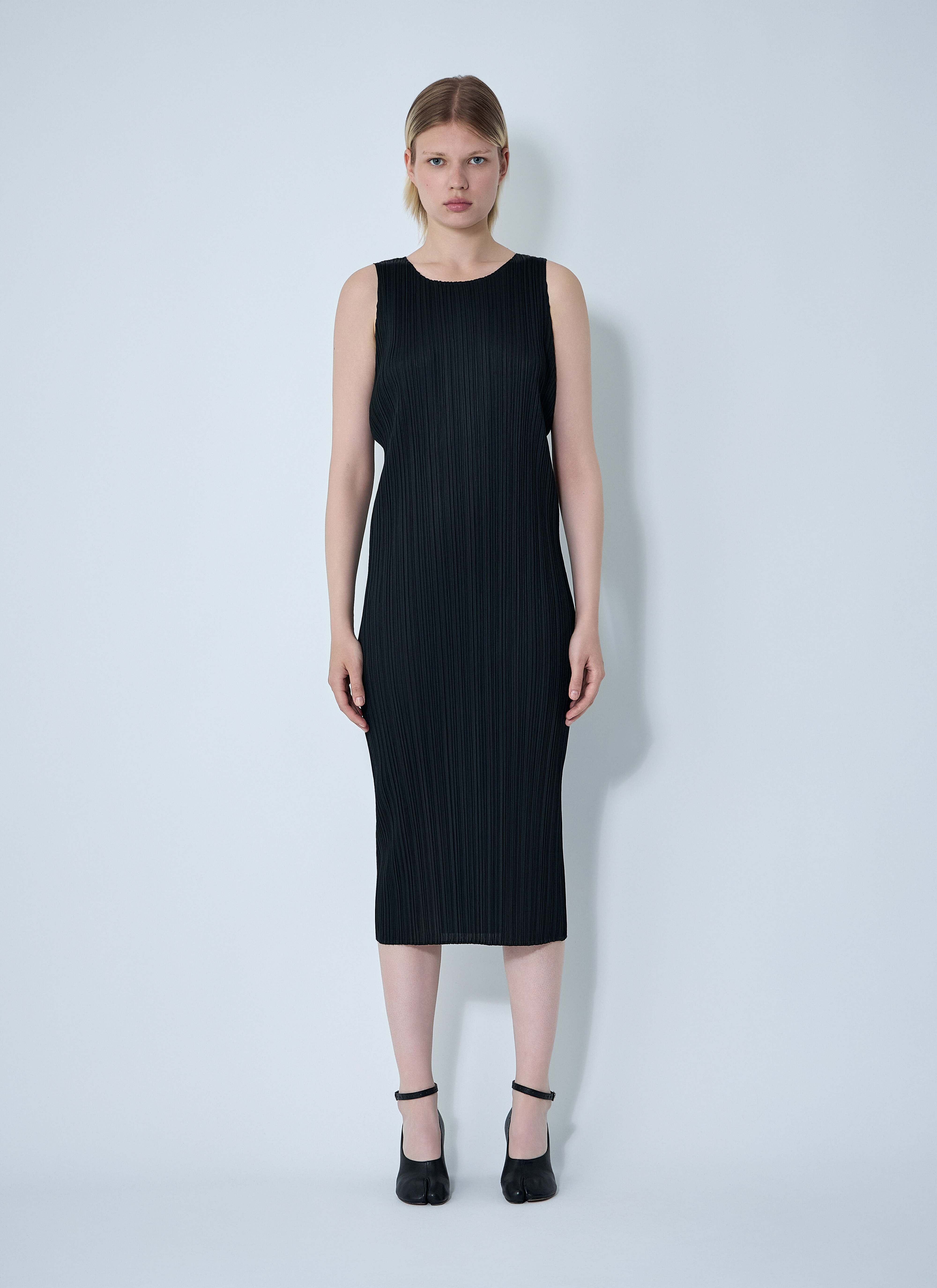 Pleated Midi Dress - 1