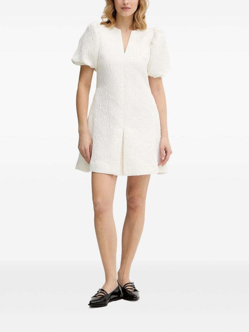 STINE GOYA v-neck puff-sleeve mini dress outlook