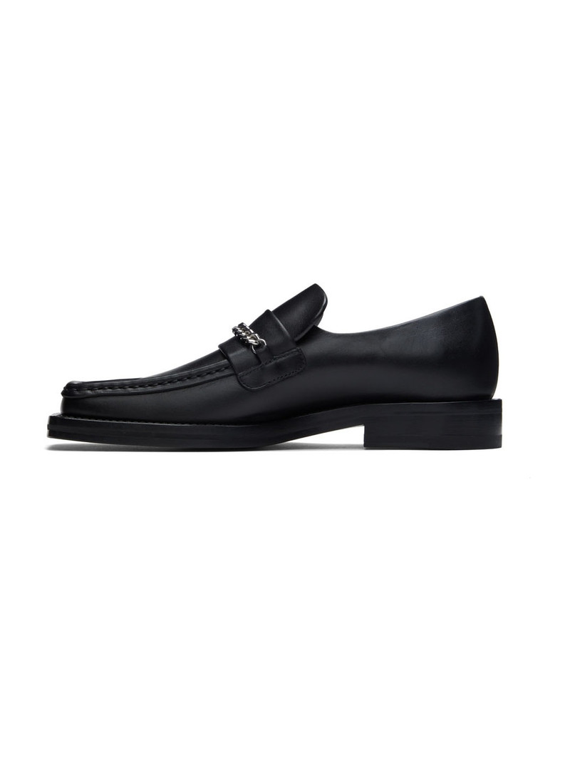 Black Square Toe Loafers 3