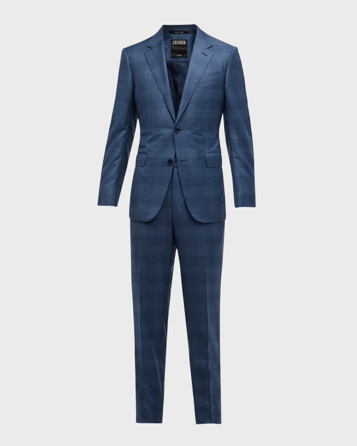 Men's Trofeo Melange Check Suit - 10