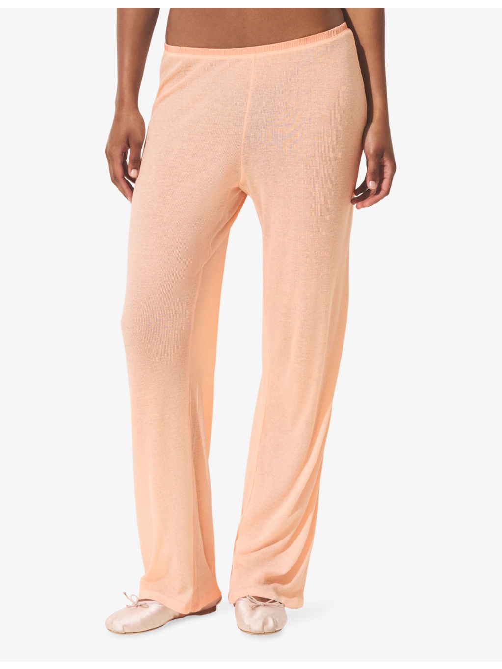 Sheer Cotton Straight-Leg Mid-Rise Woven Jogging Bottoms - 3