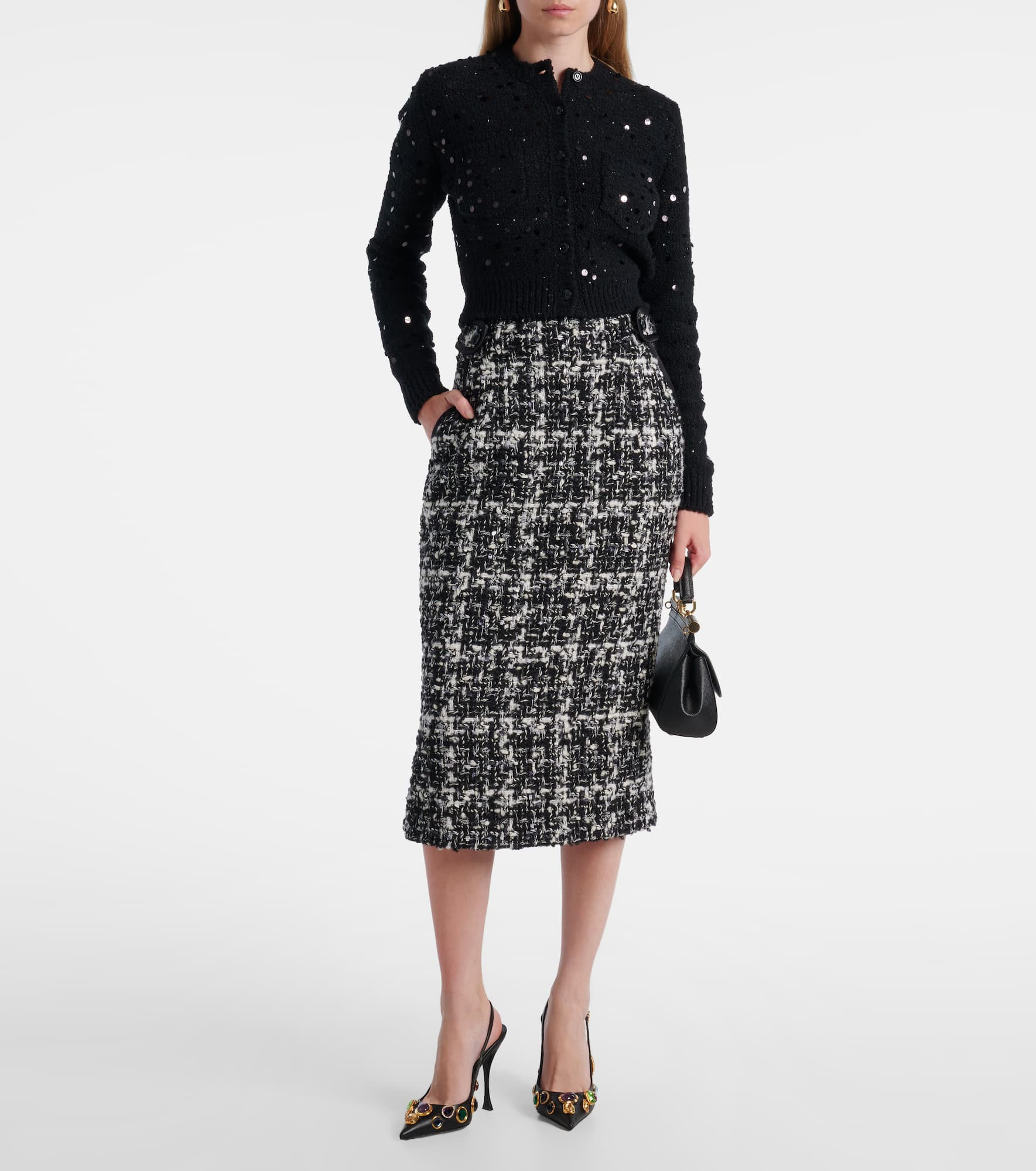 Checked midi skirt - 2