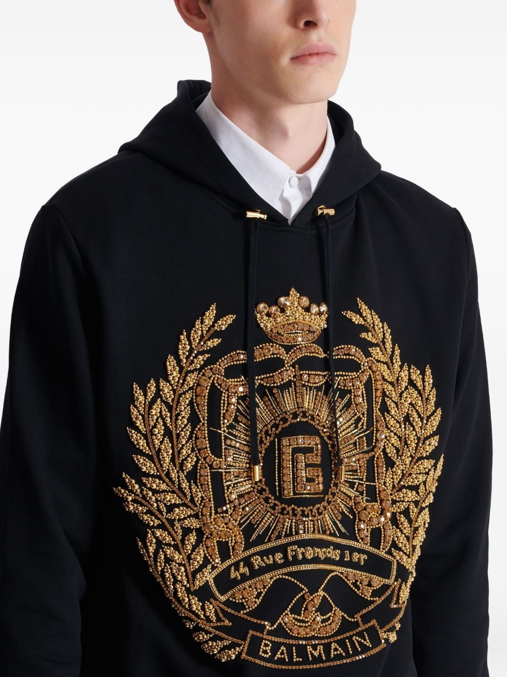 embroidered hoodie - 7