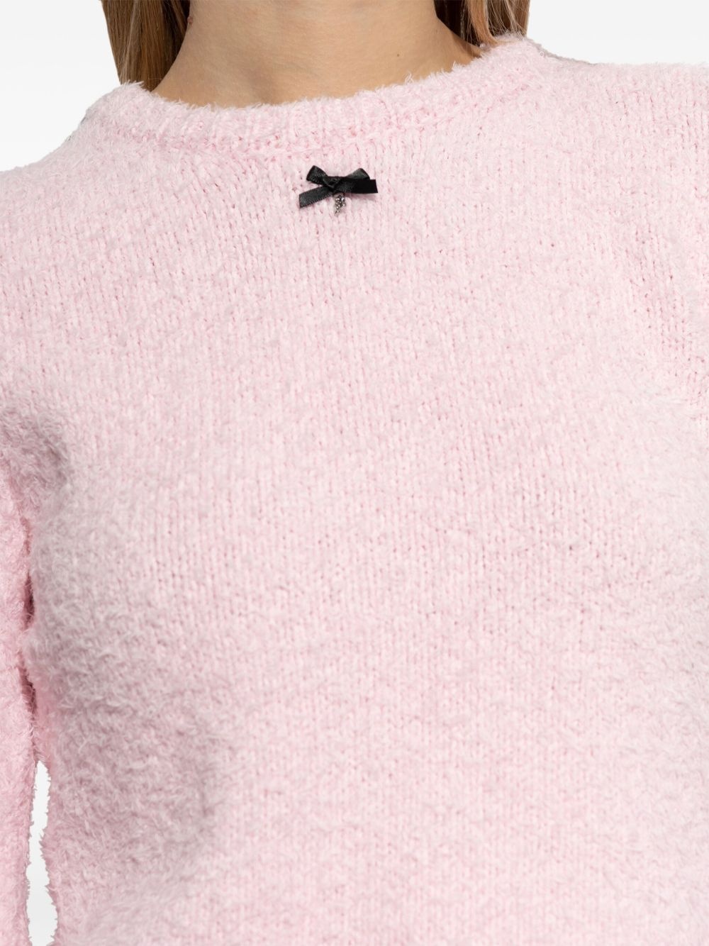 bow-detail sweater - 5