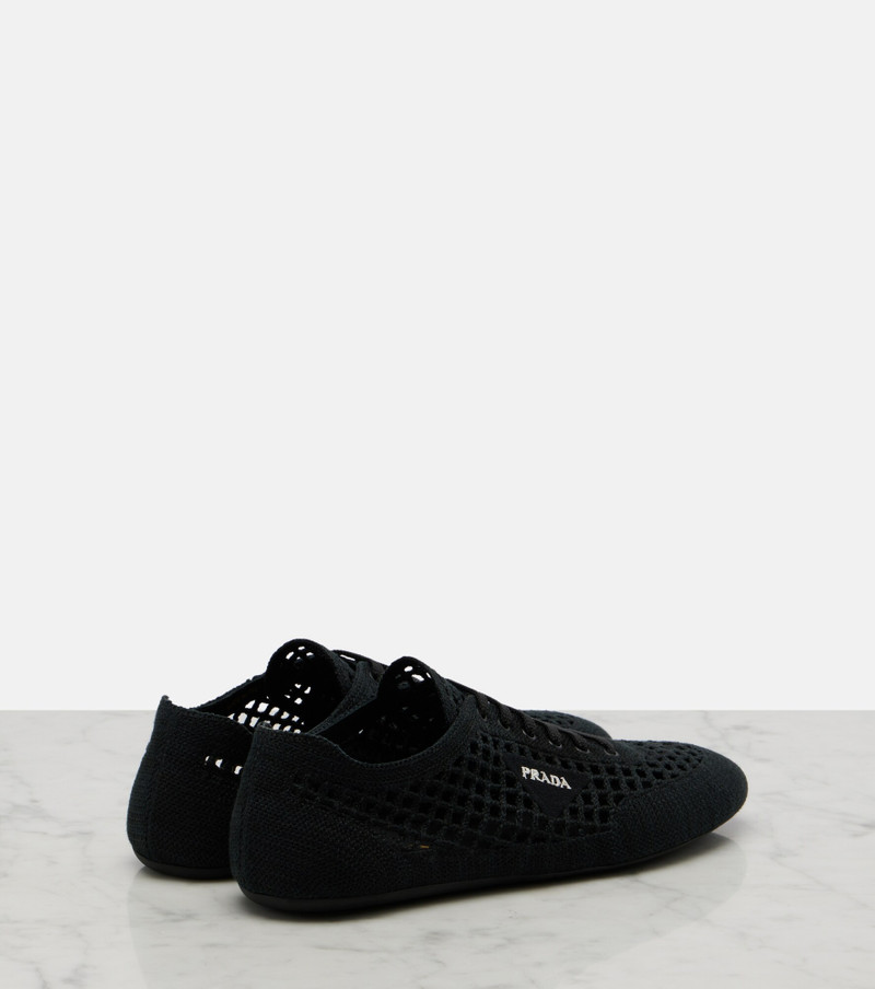 Prada Prada Collapse Crochet Laced Sneakers outlook